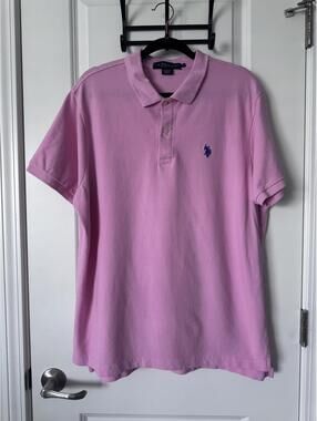 U.S. Polo Assn. Men's Pink Polo Shirt XL